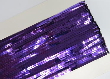 Paillettenband 1reihig 6mm metallic purple / violett